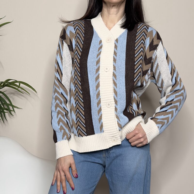 HAVEONE - Cardigan jacquard con spalline