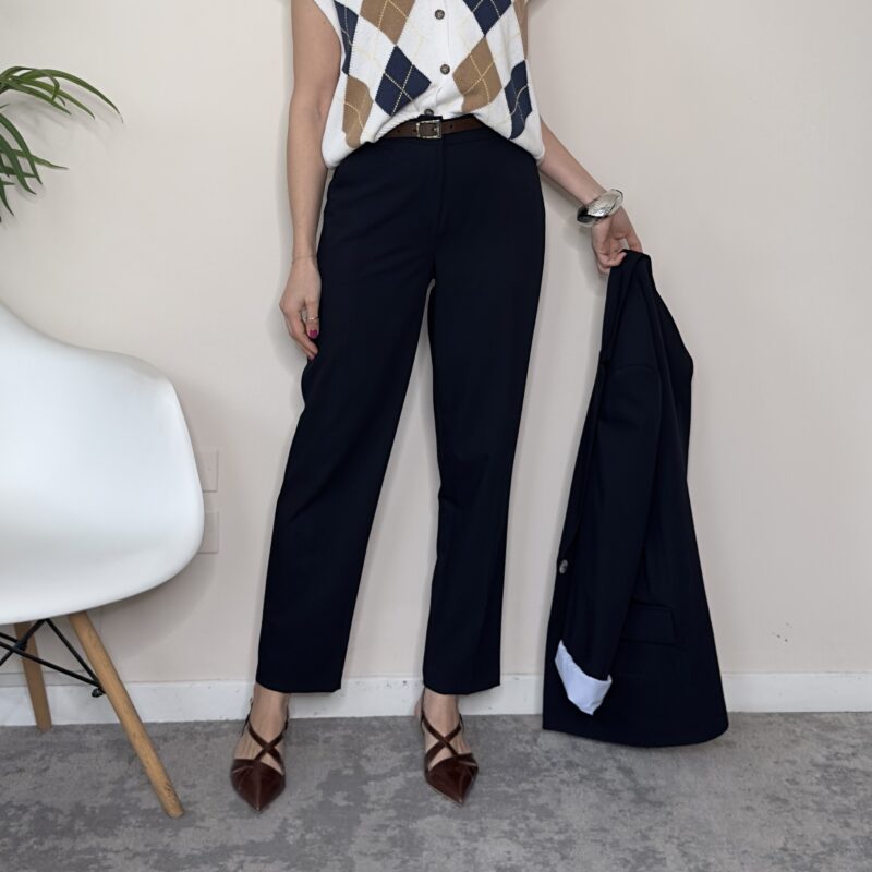 TENSIONE IN - Pantalone carrot blu