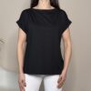 VICOLO – Maglia basic nera manica corta