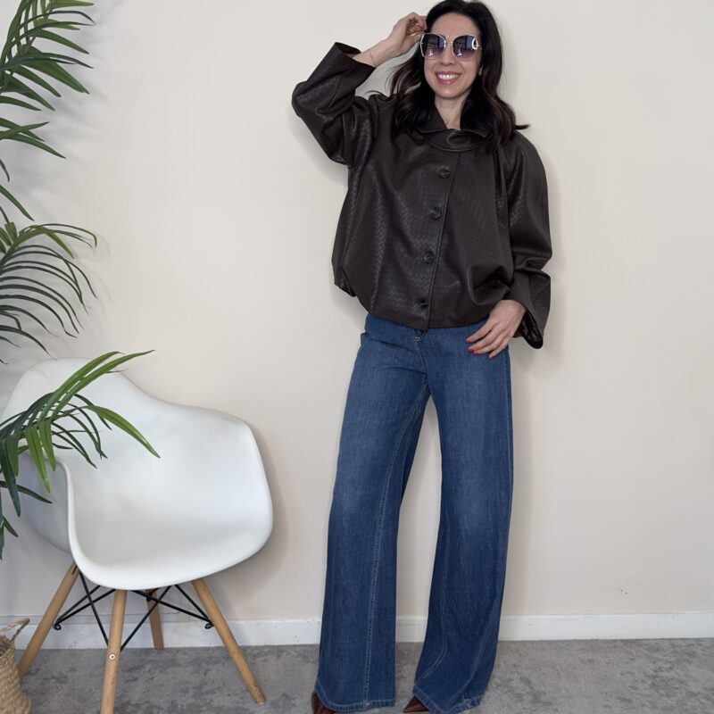 TENSIONE IN - Bomber moro intrecciato