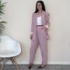 TENSIONE IN – Pantalone carrot rosa