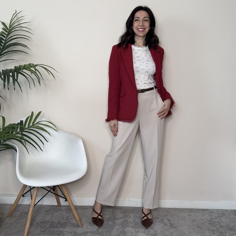 TENSIONE IN - Giacca bouclè rosso