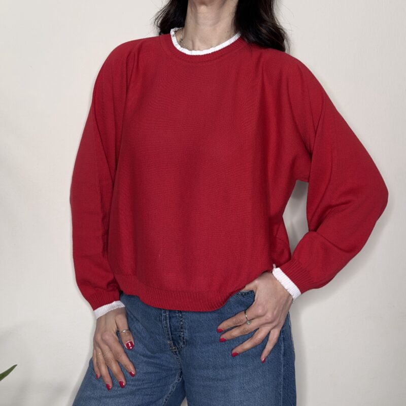 TENSIONE IN - Maglia girocollo rosso