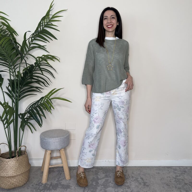 TENSIONE IN - Pantalone fiori