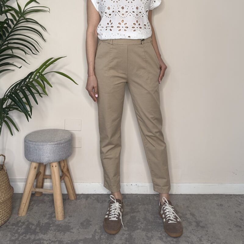 TENSIONE IN - Pantalone jogger sabbia