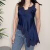 TENSIONE IN – Top pizzo blu