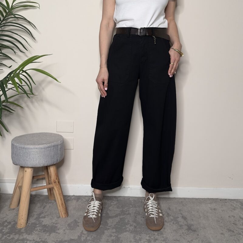 SUSY MIX - Pantalone stellina nero
