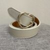 Cintura in pelle beige fibbia cuore