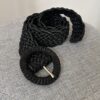 Cintura tessuto intrecciata nero