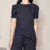 TENSIONE IN – Maglia blu lino