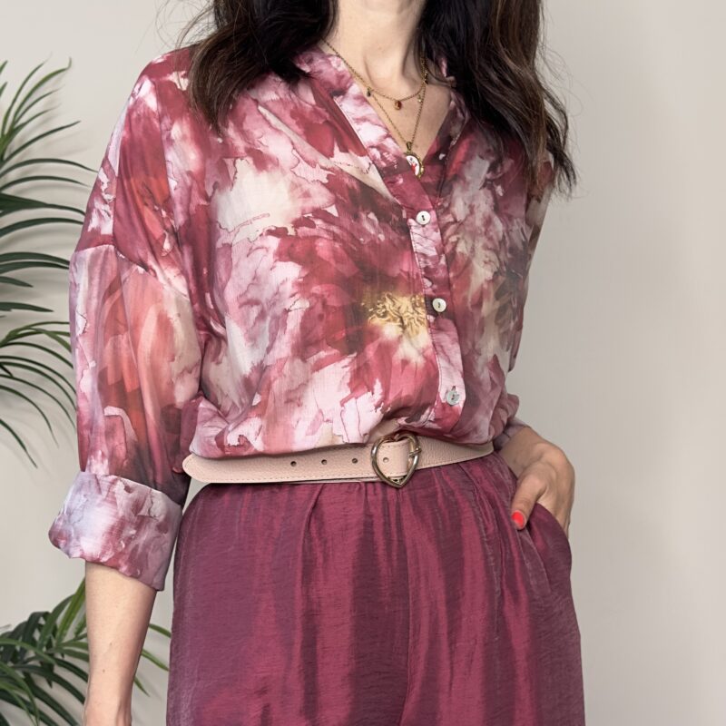 SUSY MIX - Camicia fiori over