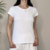 HAVEONE – T-shirt bianca con collana
