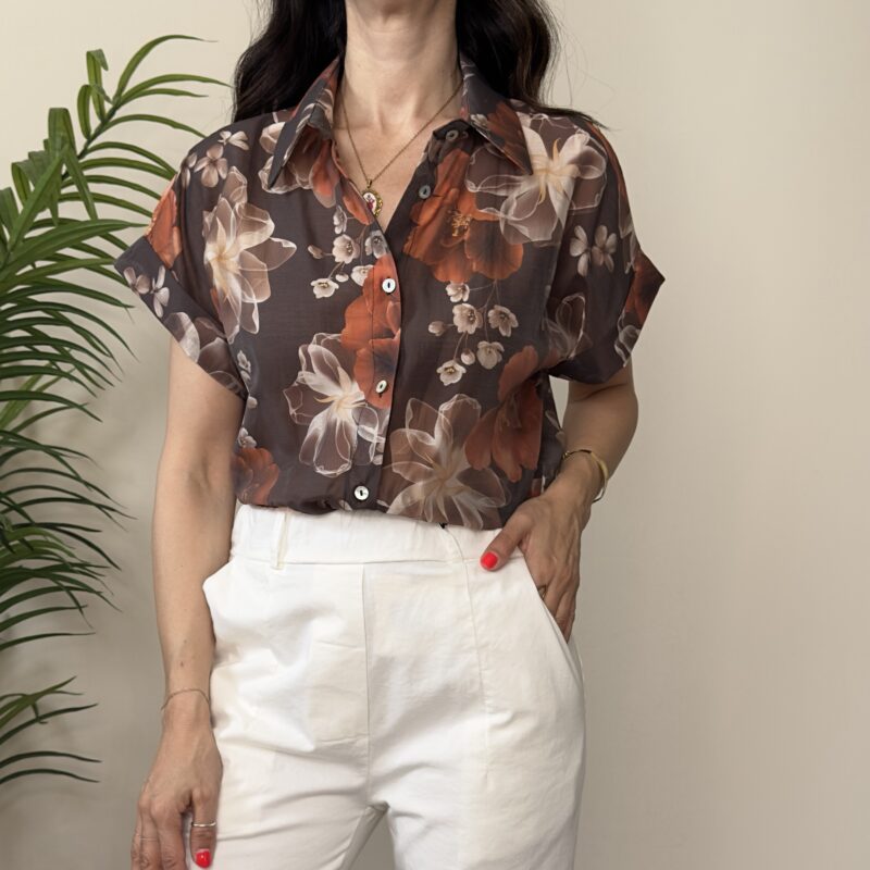 SUSY MIX - Camicia fantasia moro