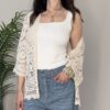 SUSY MIX – Canotta slim latte scollo quadro