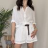 TENSIONE IN – Camicia mussola bianca