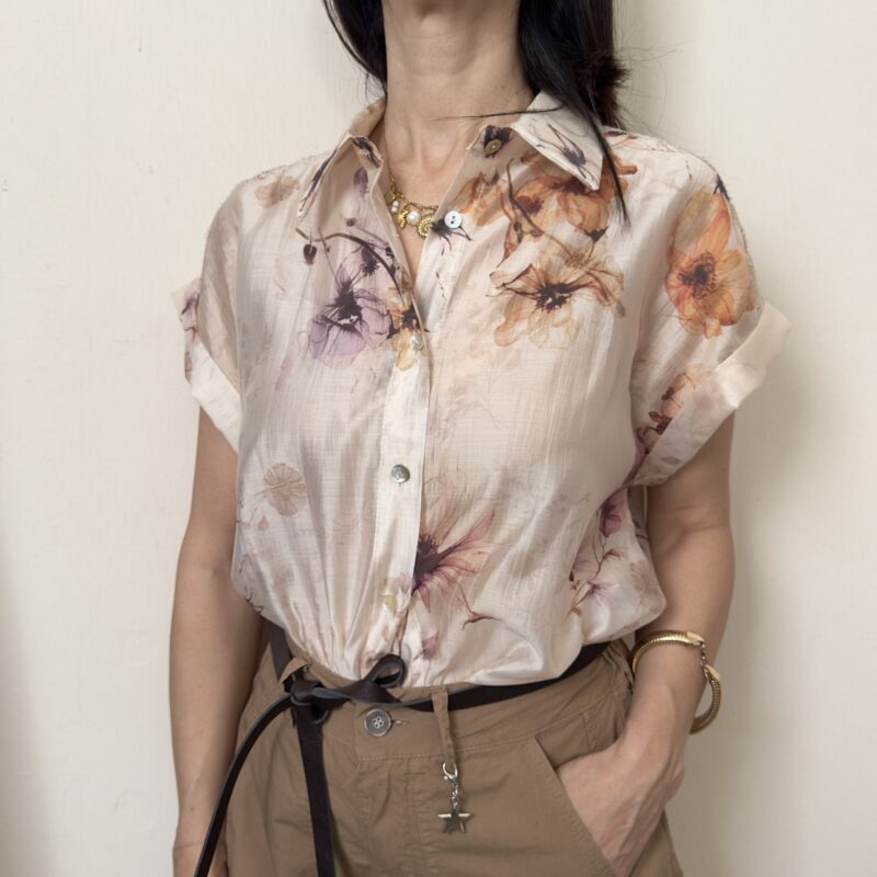 SUSY MIX - Camicia inserto pizzo
