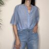 VICOLO – Camicia manica corta azzurro