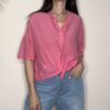 VICOLO – Camicia manica corta rosa