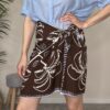 TENSIONE IN – Gonna foulard cioccolato