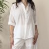 HAVEONE – Camicia mussola bianca