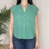 TENSIONE IN – Camicia mussola taschino verde