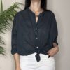 TENSIONE IN – Camicia mussola nero