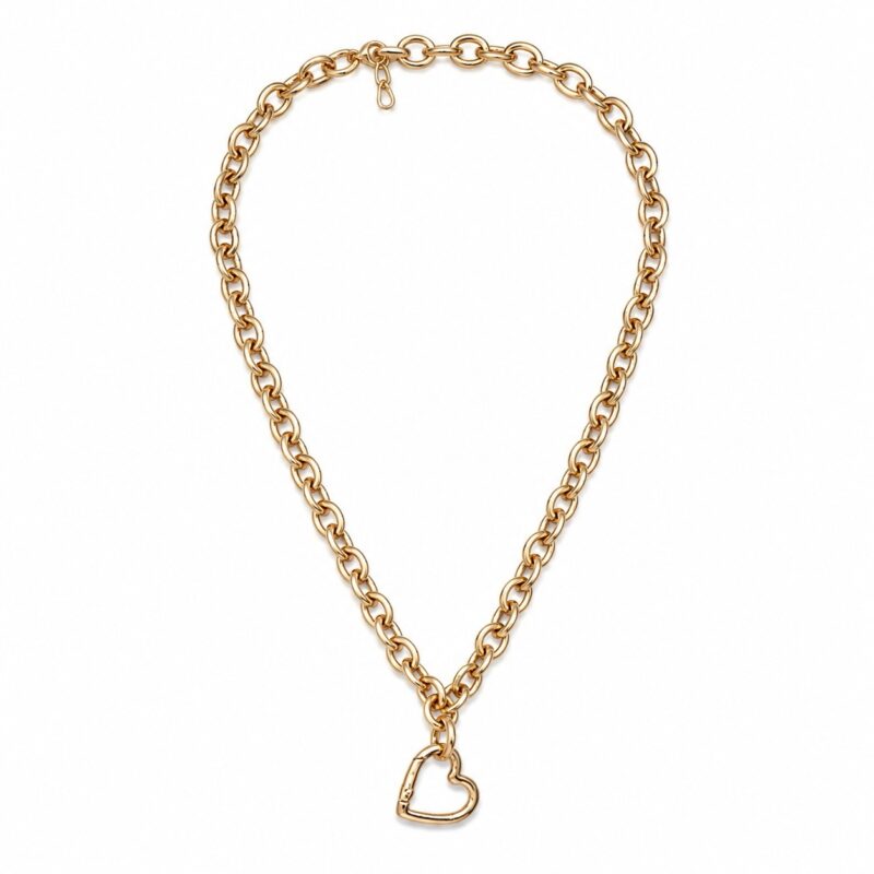 SUSY MIX - Collana con ciondolo cuore gold