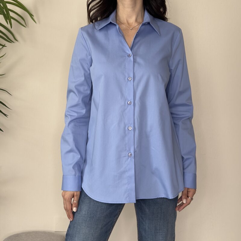 VICOLO - Camicia oxford azzurra