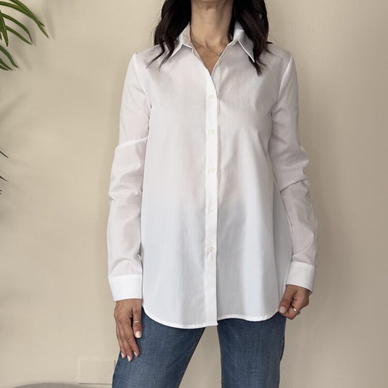 VICOLO - Camicia oxford bianco