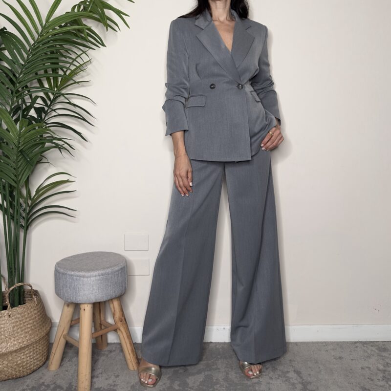 HAVEONE - Pantalone palazzo con cintura