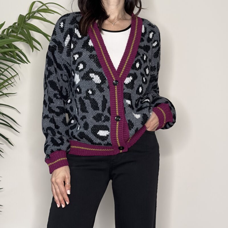 SUSY MIX - Cardigan maculato