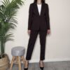 TENSIONE IN – Pantalone sigaretta punto Milano moro