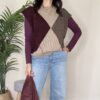 TENSIONE IN – Gilet rombi bordeaux