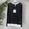 TENSIONE IN – Maglia nero bordo bianco