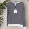 TENSIONE IN – Maglia grigio bordo bianco