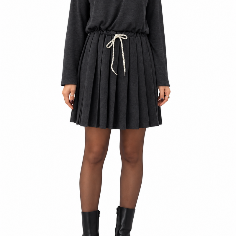 TENSIONE IN - Abito zip grigio