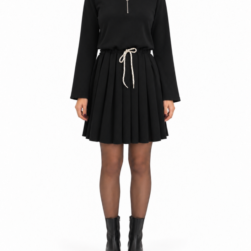 TENSIONE IN - Abito zip nero