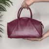 Borsa bordeaux in pelle
