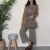 TENSIONE IN – Pantalone denim barrel con cintura