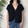 TENSIONE IN – Gilet bottoni nero