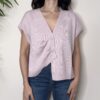 TENSIONE IN – Gilet bottoni rosa