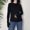 TENSIONE IN – Maglia paricollo manicotto nero