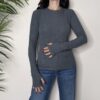 TENSIONE IN – Maglia paricollo manicotto grigio