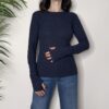TENSIONE IN – Maglia paricollo manicotto blu