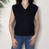 TENSIONE IN – Gilet scollo V nero