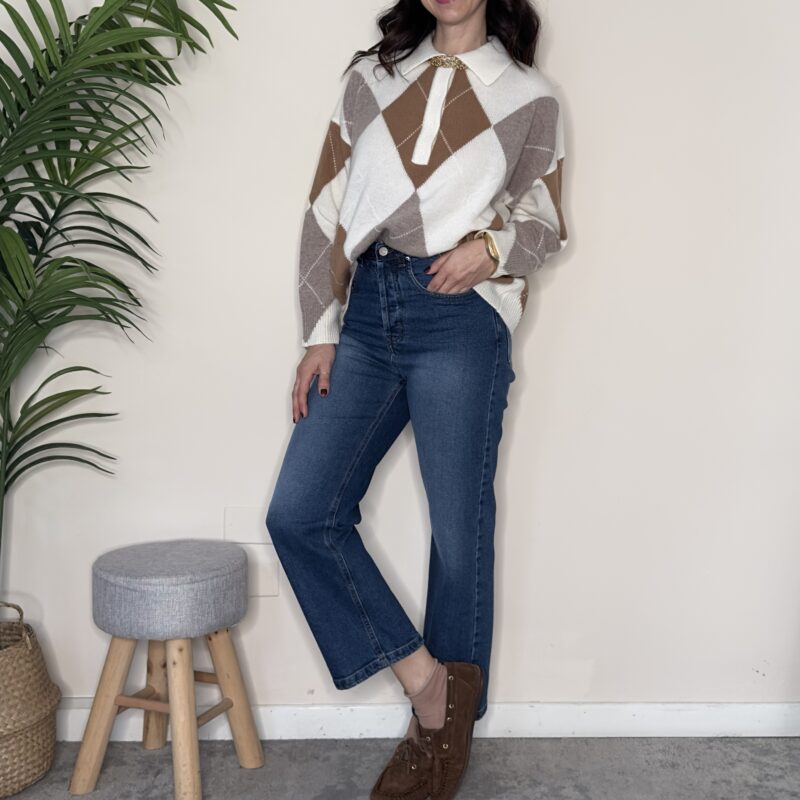 TENSIONE IN - Jeans gamba dritta