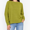 SUSY MIX – Maglia spacchi laterali verde olio